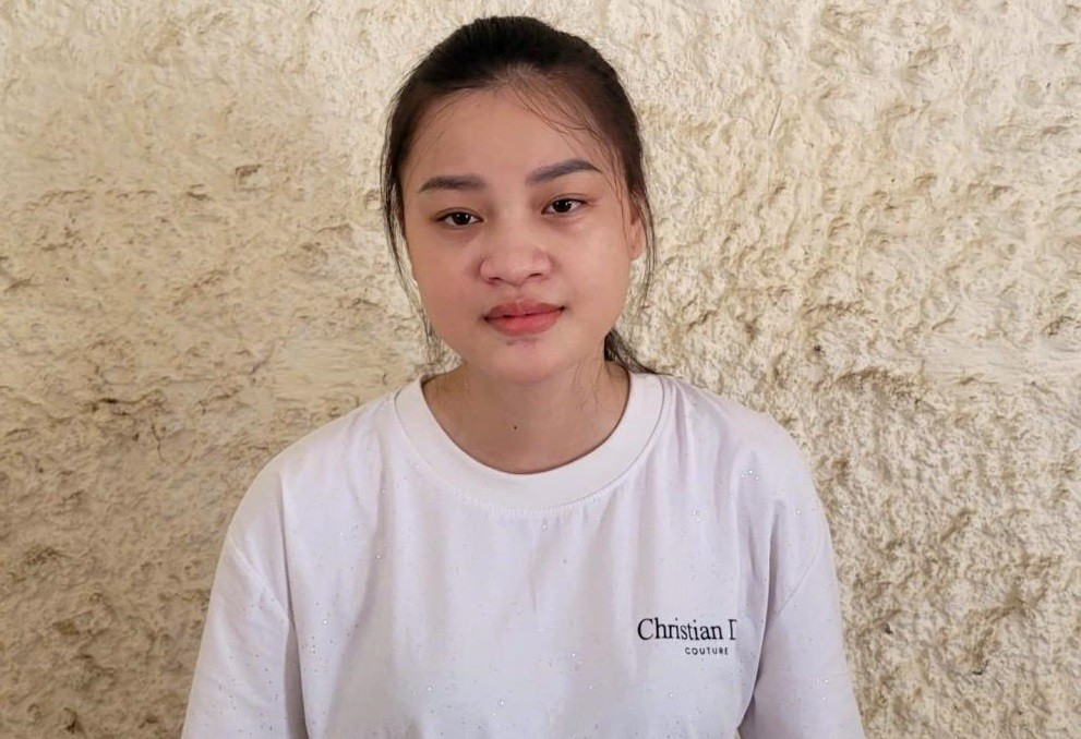 Bị can Lê Thị Nguyệt tại cơ quan điều tra. 1a.jpg