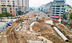 Vành đai 2,5 đoạn Cầu Giấy thi công theo lệnh khẩn cấp hiện ra sao?