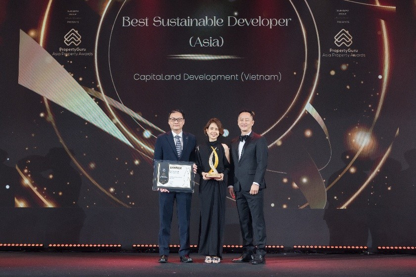 CapitaLand Development ghi dấu 2025 với danh hiệu “Nhà phát triển bất động sản bền vững xuất sắc”