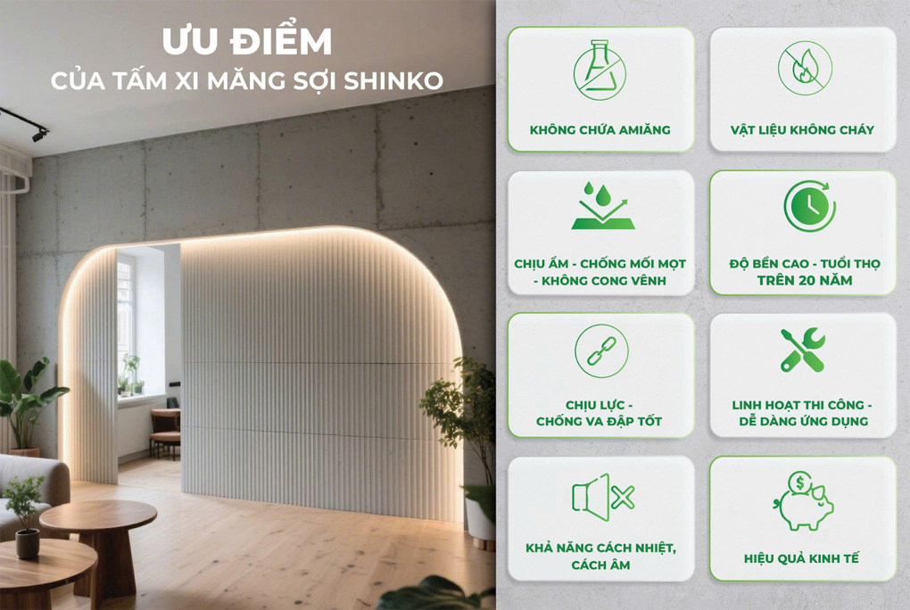 SHINKO CORP - Doanh nghiệp Việt Nam đầu tiên ra mắt Tấm xi măng sợi Cellulose - Vật liệu xanh cho xây dựng hiện đại