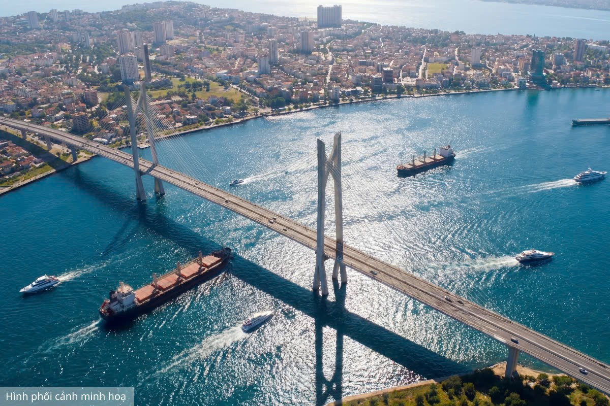 Công trường cầu Cần Giờ Công trường cầu Cần Giờ trong giai đoạn chuẩn bị