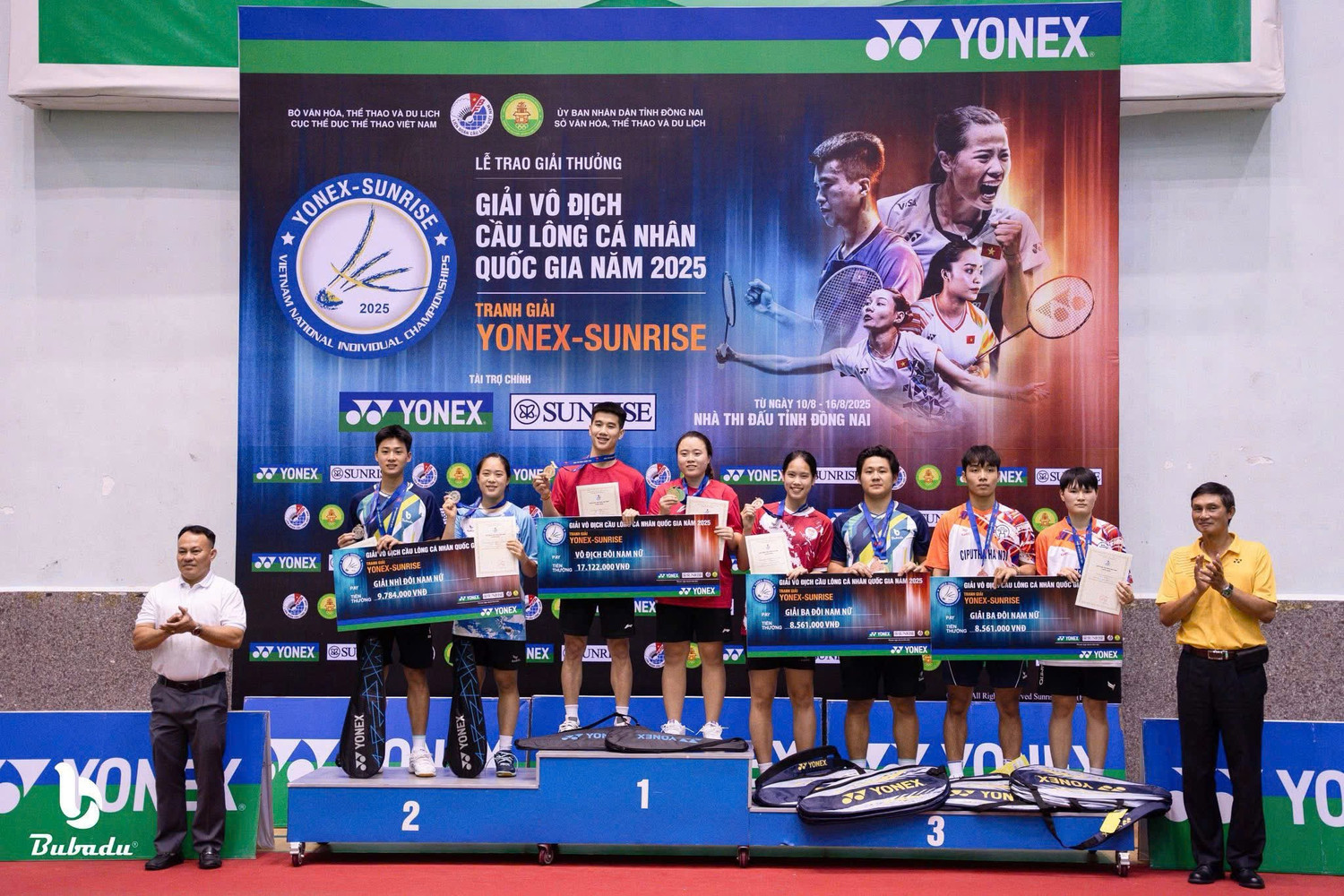 Nguyen Danh Tien and Vu thi Chinh win bronze in mixed doubles. Nguyen Danh Tien and vu Thi Chinh win bronze in mixed doubles.