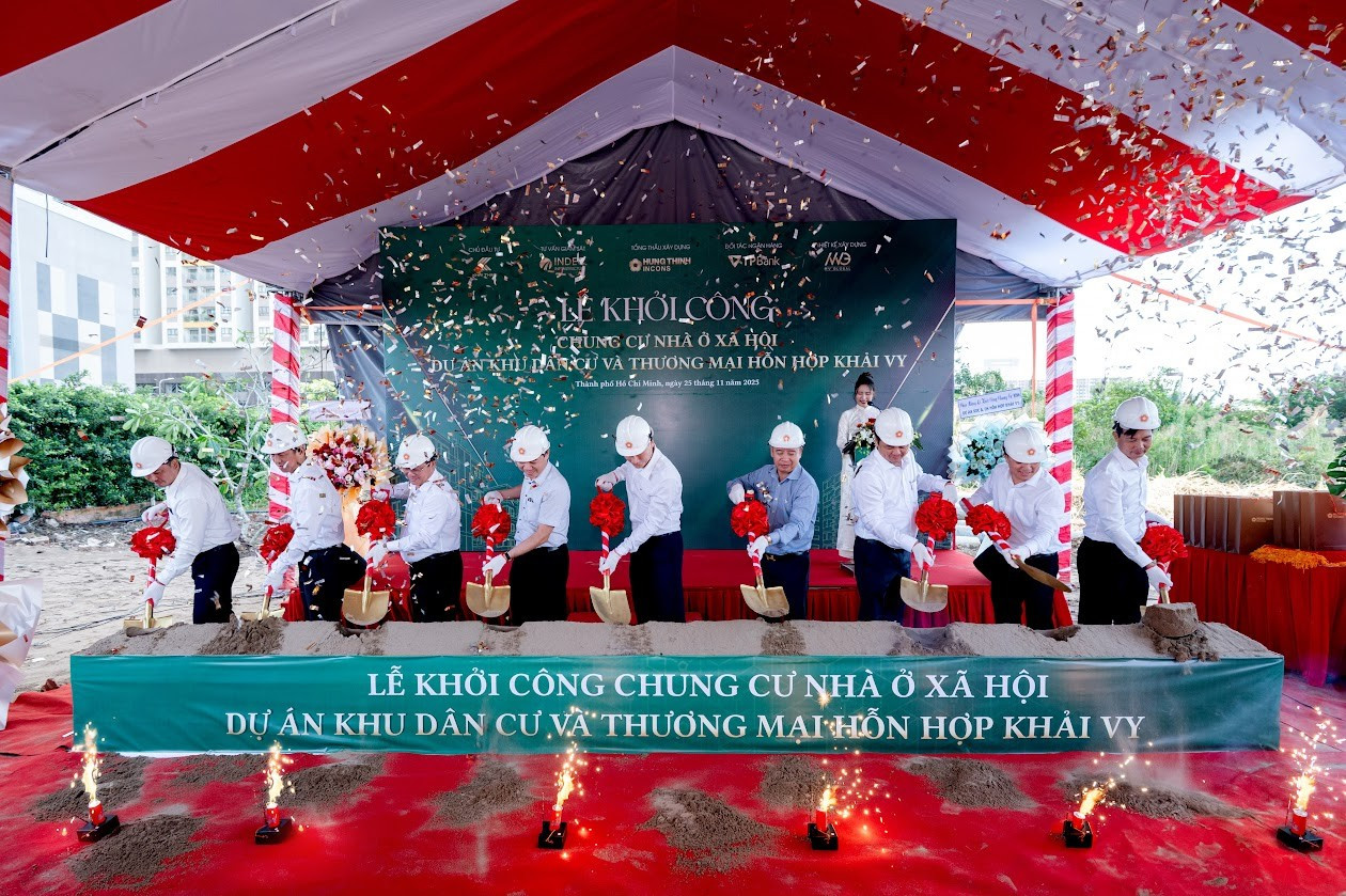 Khởi công xây dựng hơn 300 căn nhà ở xã hội tại phường Phú Thuận, TP HCM