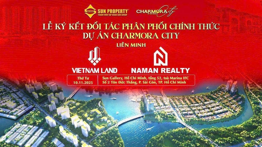 Vietnam Land công bố hợp tác phân phối chiến lược cho dự án Charmora City