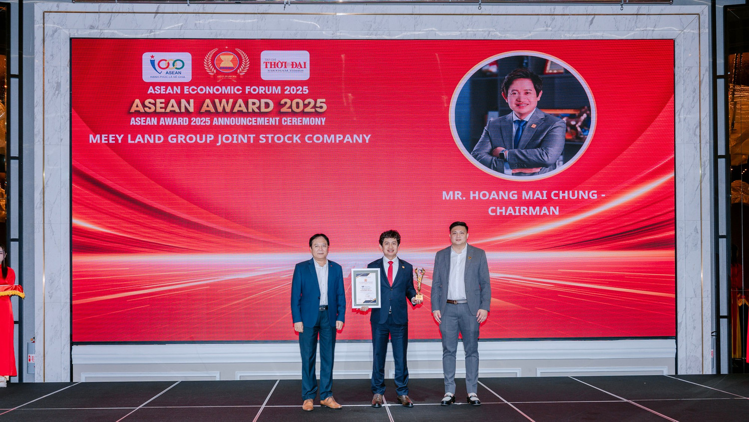 Chủ tịch Meey Group được vinh danh Top 10 Nhà lãnh đaọ ASEAN Award 2025