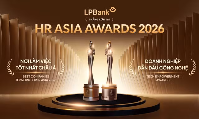 LPBank lập 'cú đúp' tại HR Asia 2026: Khi chiến lược phát triển con người trở thành lợi thế cạnh tranh