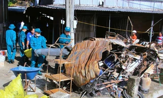 Giữ khẩn cấp nghi phạm gây ra vụ cháy cháy 57 ki ốt ở chợ, thiệt hại hơn 20 tỷ đồng