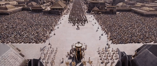 Kỹ xảo xây dựng Lộc Đài trong phim Phong Thần phần một.