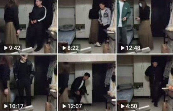 Việc đăng các video quay lén lên nhóm kín trên WeChat được cho là cách để "Hồng Tỷ" kiếm tiền. Ảnh: Weibo. we.jpg