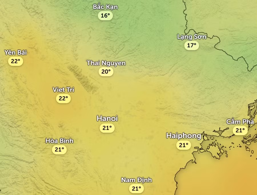 Hà Nội chuyển mát đến se lạnh do gió mùa Đông Bắc cuối tháng 4
