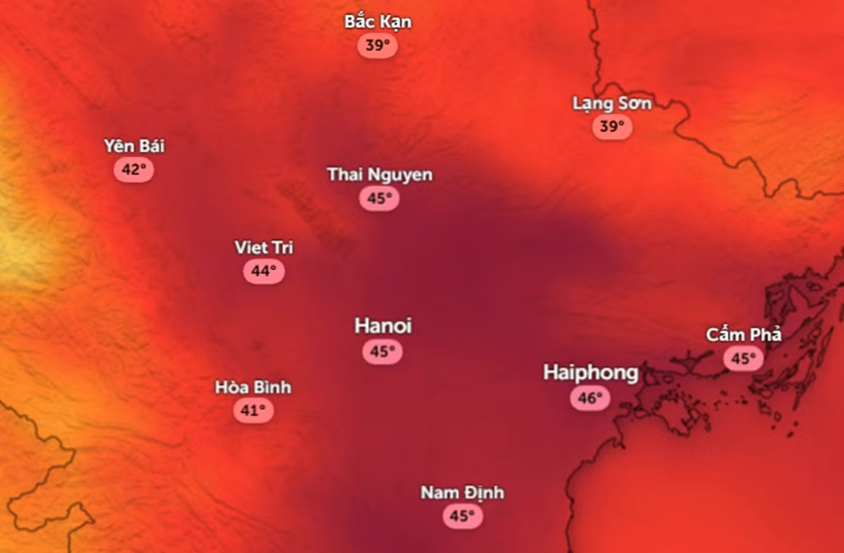 Hà Nội nắng nóng trong tháng 8