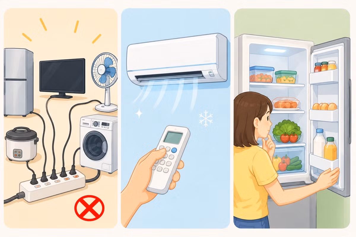 Tủ lạnh được đóng kín sẽ giữ lạnh lâu hơn khi mất điện