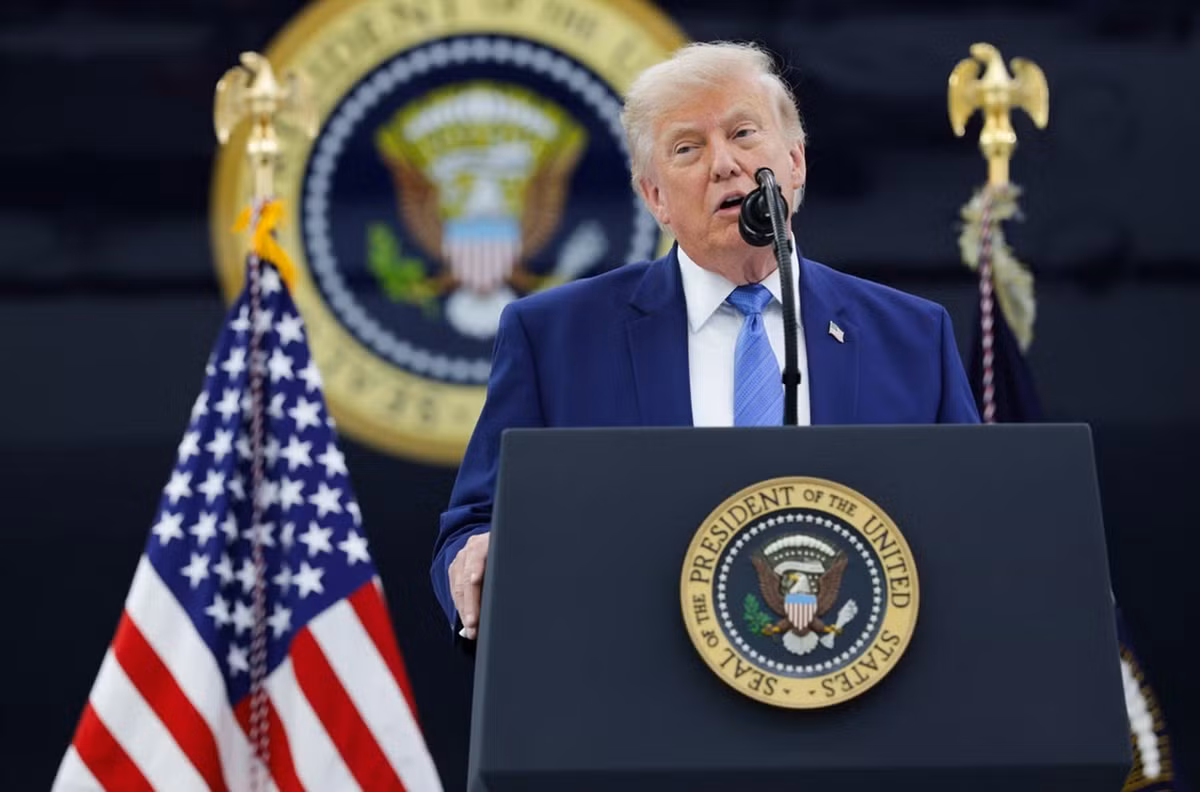 Tổng thống Donald Trump trong một lần phát biểu