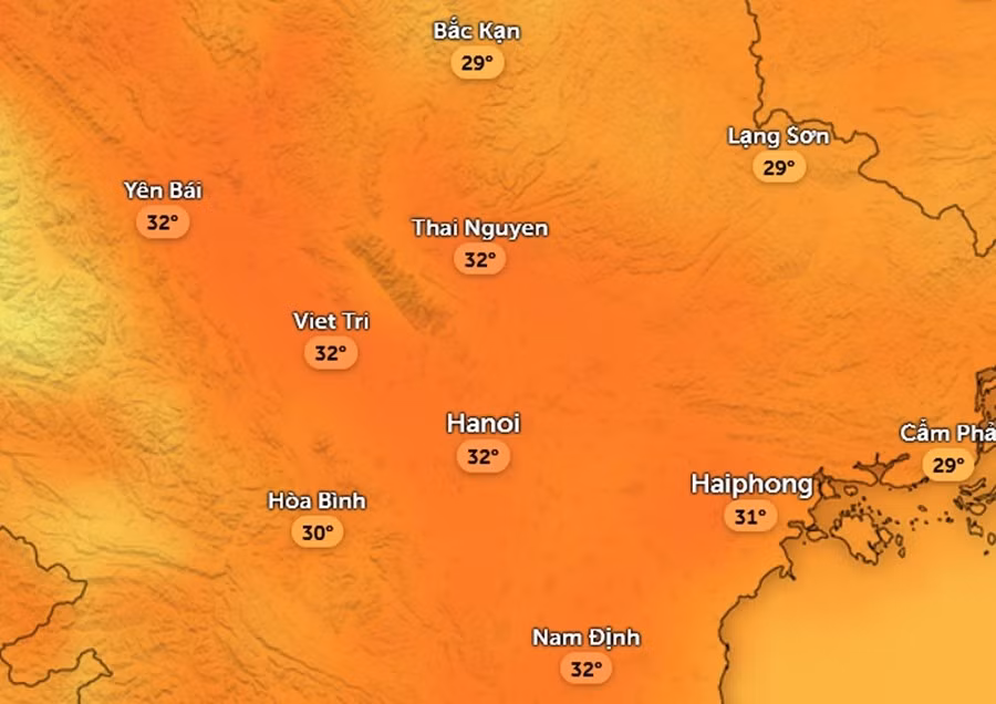 Hà Nội tăng nhiệt và có nắng sau mưa