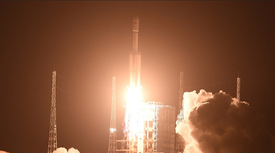 Trung Quốc phóng thành công tên lửa vào sáng nay, 15/7. Ảnh: Xinhua. launch.jpg