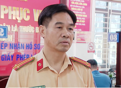 Trung tá Nguyễn Anh Tuấn, Đội trưởng Đội sát hạch, cấp GPLX cơ giới đường bộ, Phòng CSGT - Công an tỉnh Lào Cai Trung tá Nguyễn Anh Tuấn, Đội trưởng Đội sát hạch, cấp GPLX cơ giới đường bộ, Phòng CSGT - Công an tỉnh Lào Cai