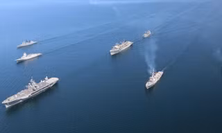NATO điều 20 tàu chiến tập trận trên Biển Baltic