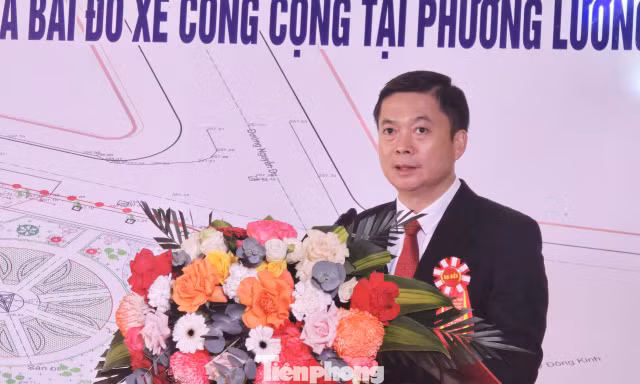 Động thổ 2 dự án làm xanh, sạch đẹp môi trường đô thị Lạng Sơn. Ảnh: Duy Chiến. 