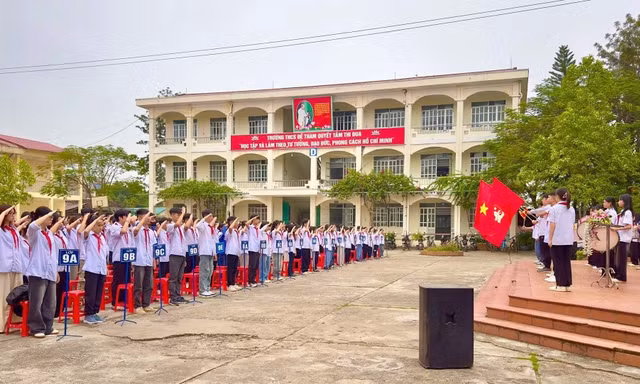Các trường học ở Cao Bằng đã trở lại hoạt động bình thường. Ảnh: T.H