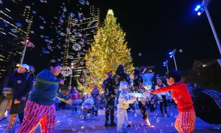 Thế giới 'khoác áo Giáng sinh': Tháp Eiffel, Nhà Trắng và những quảng trường rực rỡ ánh đèn