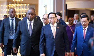 Thủ tướng cùng Tổng thống Nam Phi dự Diễn đàn doanh nghiệp Việt Nam-Nam Phi