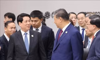 Chủ tịch nước Lương Cường gặp Tổng Bí thư, Chủ tịch Trung Quốc Tập Cận Bình