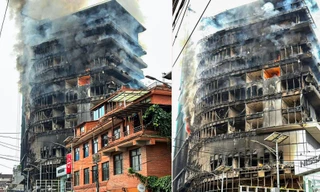 Làn sóng biểu tình ở Nepal: Khách sạn 5 sao Hilton sừng sững một thời bị thiêu rụi