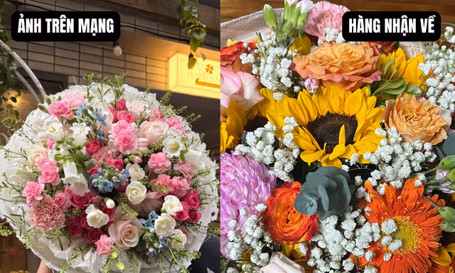 Hậu 20/10, nhiều cặp đôi phẫn nộ vì đặt bó hoa tiền triệu, shop giao hàng giá trị vài trăm ngàn