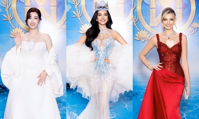 Dàn Hoa - Á hậu và Nam vương quốc tế tỏa sáng trên thảm xanh Miss World 2026