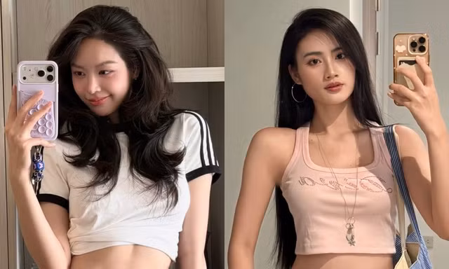 Hoa hậu Thanh Thủy - Ý Nhi khoe khéo cơ bụng, mặc đồ giản đơn vẫn đẹp hút mắt