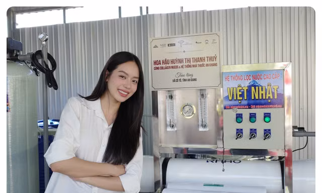 Hoa hậu Quốc tế 2024 Thanh Thủy mở rộng dự án “Nước Sạch” tại An Giang