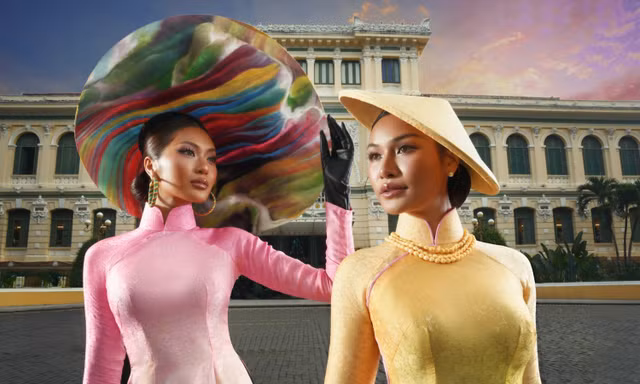 Top 2 Miss Cosmo 2024 mặc áo dài, quảng bá văn Việt trước thềm khép lại nhiệm kỳ