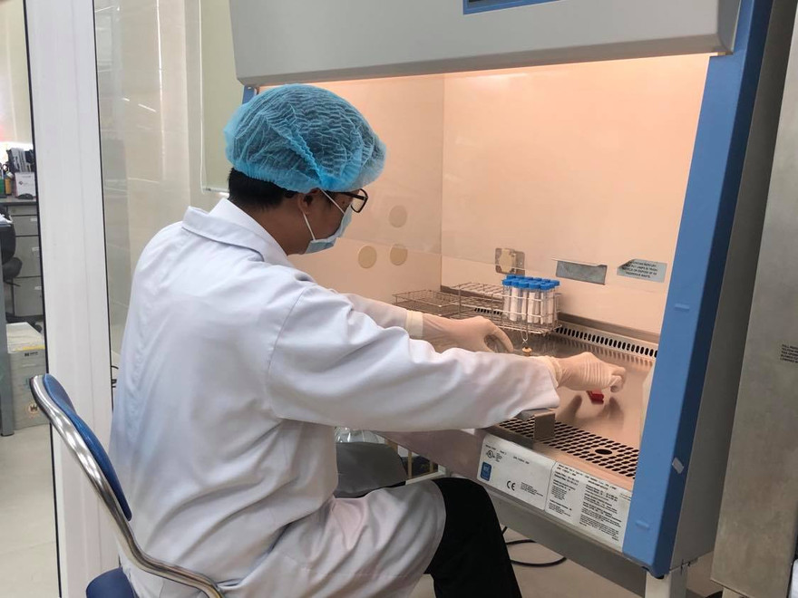 Khoa xét nghiệm của BV Hùng Vương được trang bị máy móc hiện đại