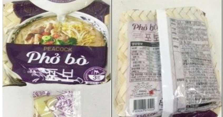 Phở ăn liền của Acecook Việt Nam bị thu hồi tại Hàn Quốc