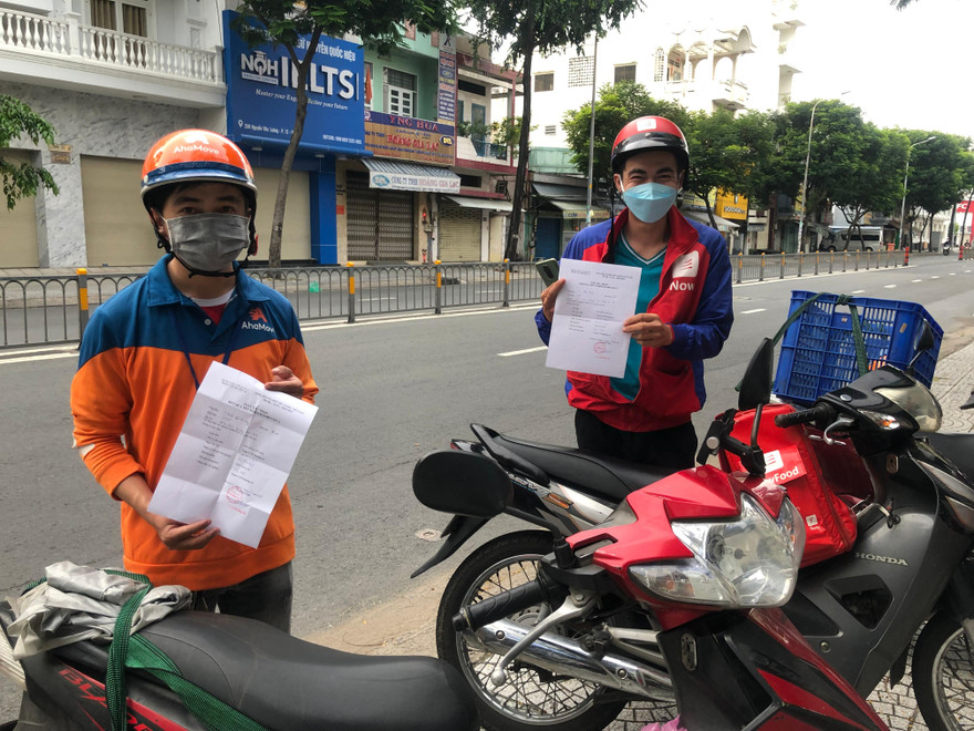 Shipper tại TPHCM vẫn duy trì xét nghiệm 3 ngày/lần