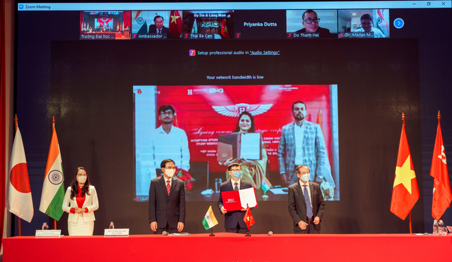 Lễ ký kết trực tuyến giữa hai đơn vị