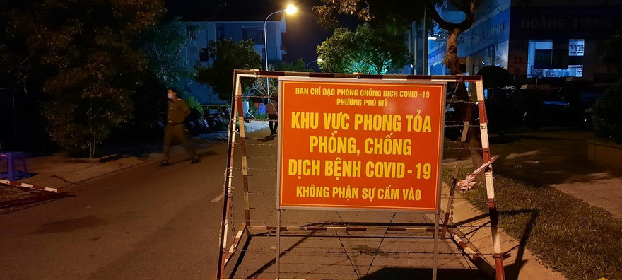Một điểm phong tỏa để phòng chống COVID-19 (ảnh: HCDC)