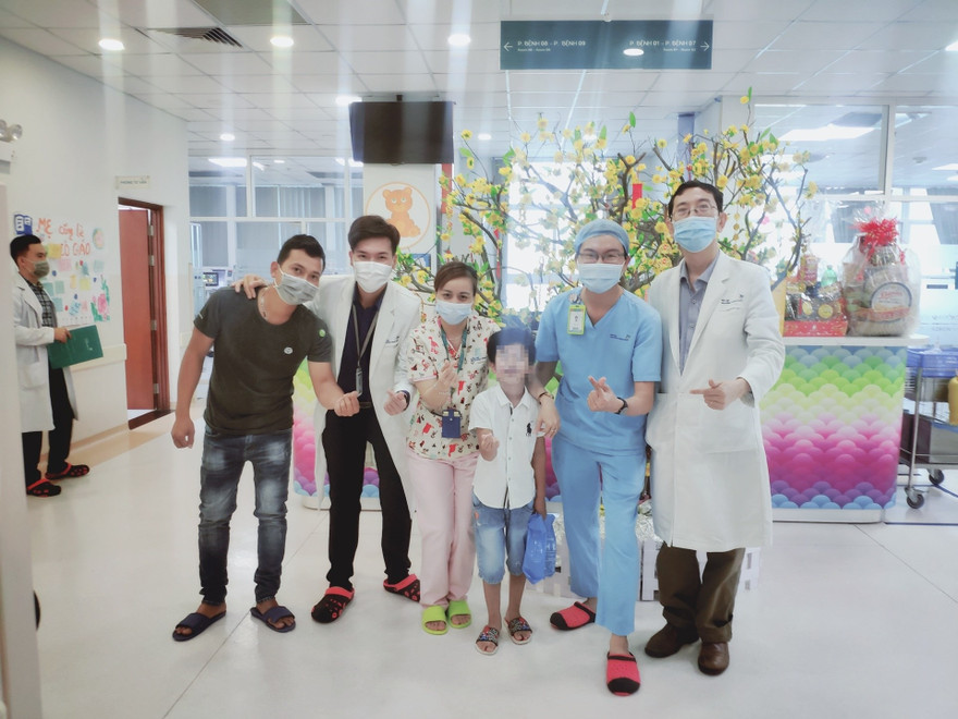 Bé G.A được cứu sống ngoạn mục khi tim tưởng chừng như ngừng đập (ảnh: BVCC)