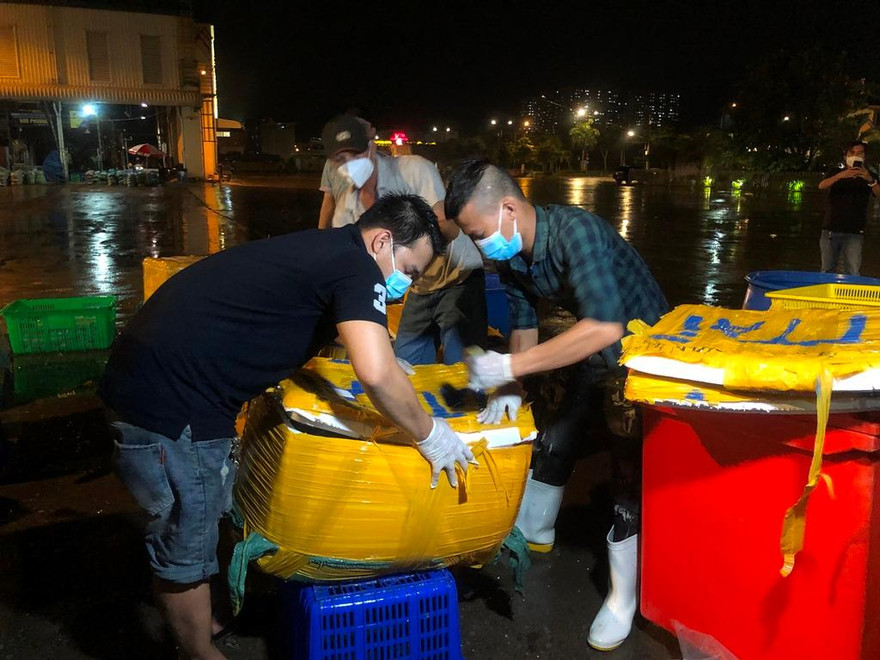 Chợ Bình Điền hoạt động dưới dạng điểm tập kết, trung chuyển thực phẩm