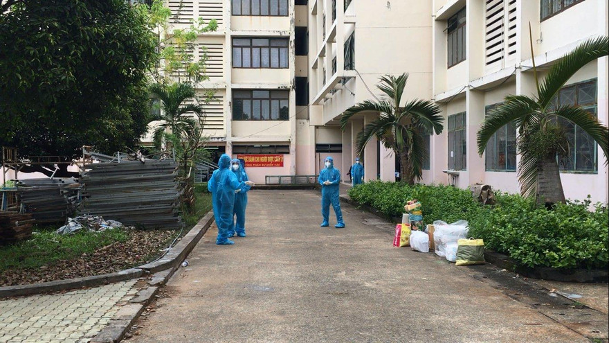 Khu cách ly tập trung tại Đại học quốc gia TPHCM (ảnh: HCDC)