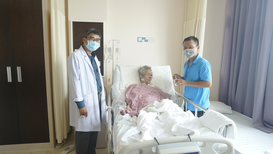 Bệnh nhân được cứu chữa kịp thời, đang dần hồi phục (ảnh: BVCC)