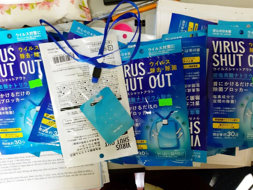 Thẻ đeo diệt Covid-19. Ảnh minh hoạ: Internet