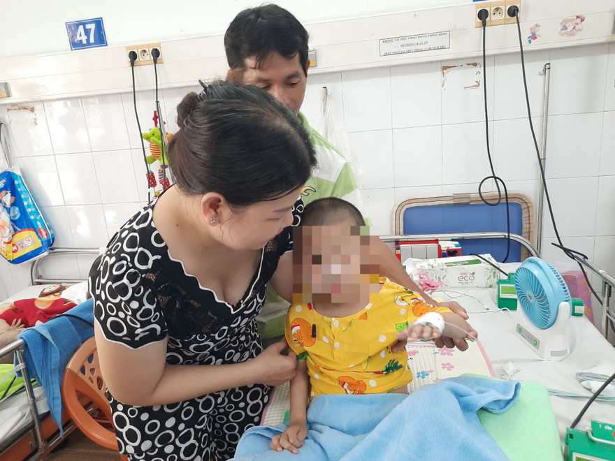 Bệnh nhi bệnh nặng được cứu sống ngoạn mục (ảnh: BVCC)