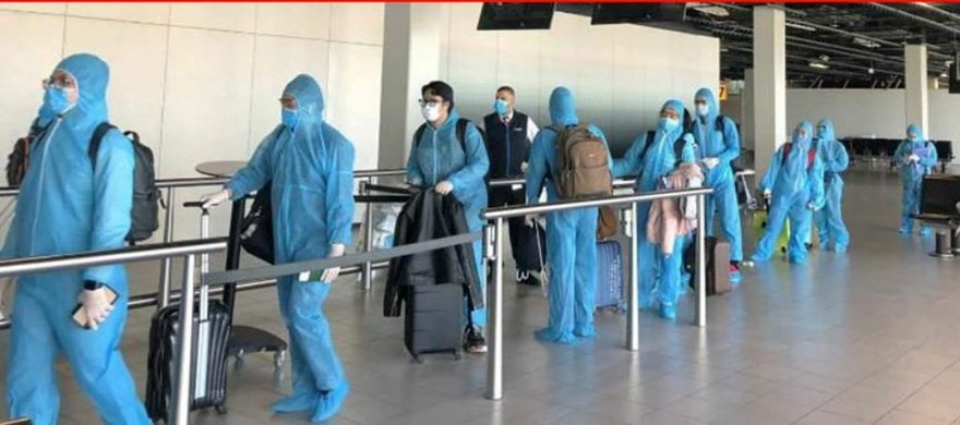 300 người về từ châu Âu đang cách ly tập trung tại TPHCM (ảnh: HCDC)