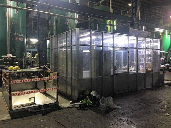 Hiện trường công nhân tử vong