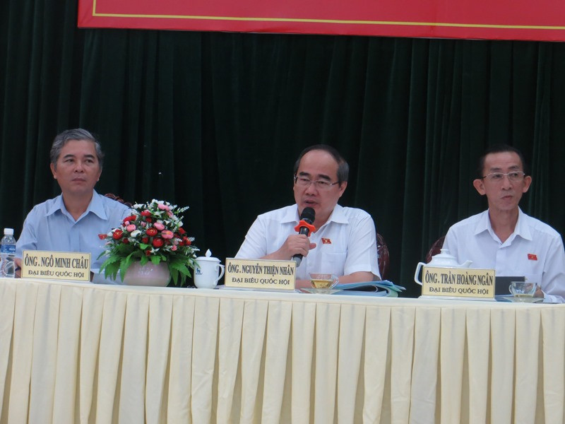 Đoàn đại điểu Quốc hội TPHCM tiếp xúc cử tri sáng ngày 14/5