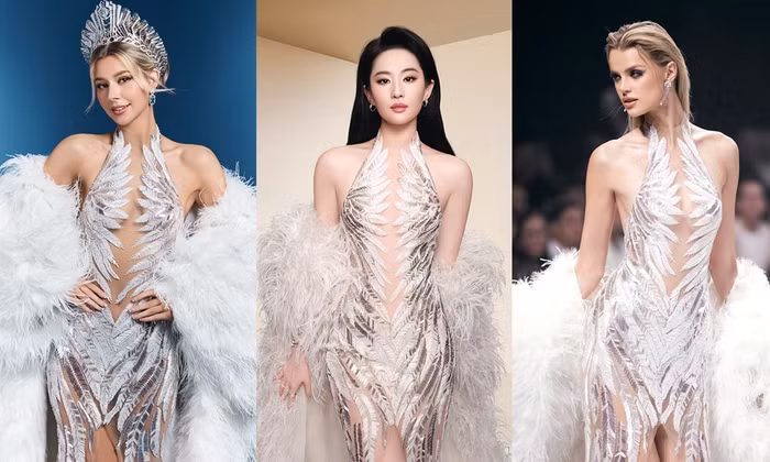 Lưu Diệc Phi "đụng hàng" dàn hậu đình đám trong thiết kế dạ hội của Lê Thanh Hòa