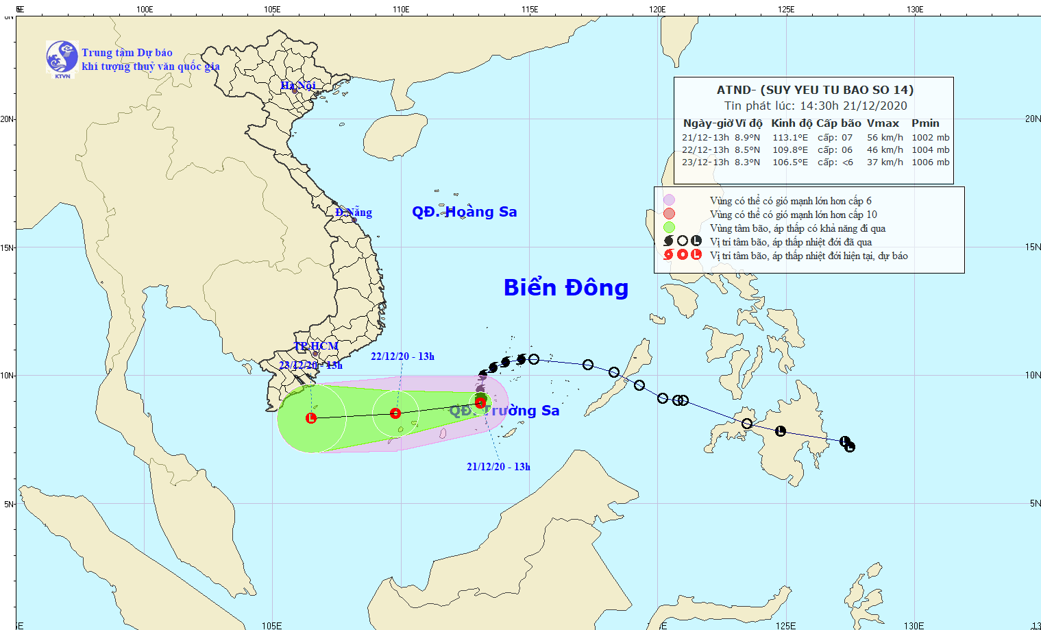 Nhiều tàu cá Bình Định nằm trong vùng nguy hiểm ảnh 2