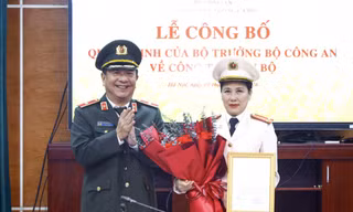 Bổ nhiệm Đại tá Nguyễn Thị Thu Hằng giữ chức Phó Cục trưởng Cục Truyền thông Công an nhân dân