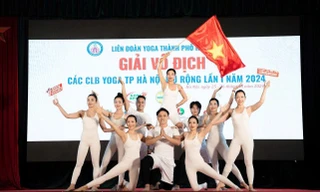 Giải do Liên đoàn Yoga TP Hà Nội tổ chức tạo sân chơi lành mạnh cho cộng đồng (ảnh Hoàng Linh)